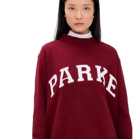 NWT PARKE Back To School Varsity Mockneck L/XL - Picture 2 of 4